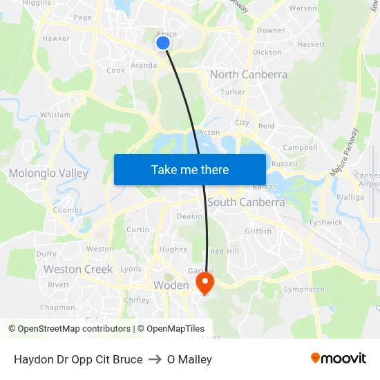 Haydon Dr Opp Cit Bruce to O Malley map