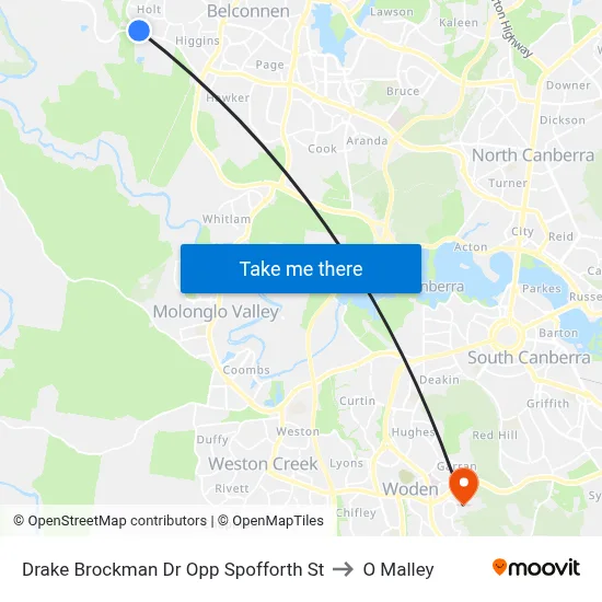 Drake Brockman Dr Opp Spofforth St to O Malley map