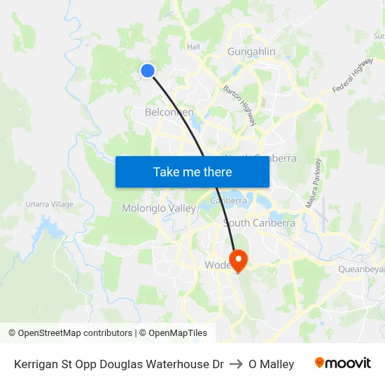 Kerrigan St Opp Douglas Waterhouse Dr to O Malley map