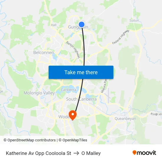Katherine Av Opp Cooloola St to O Malley map