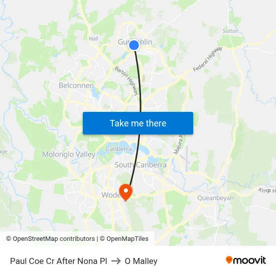 Paul Coe Cr After Nona Pl to O Malley map