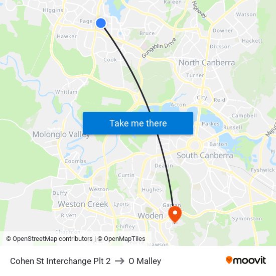 Cohen St Interchange Plt 2 to O Malley map