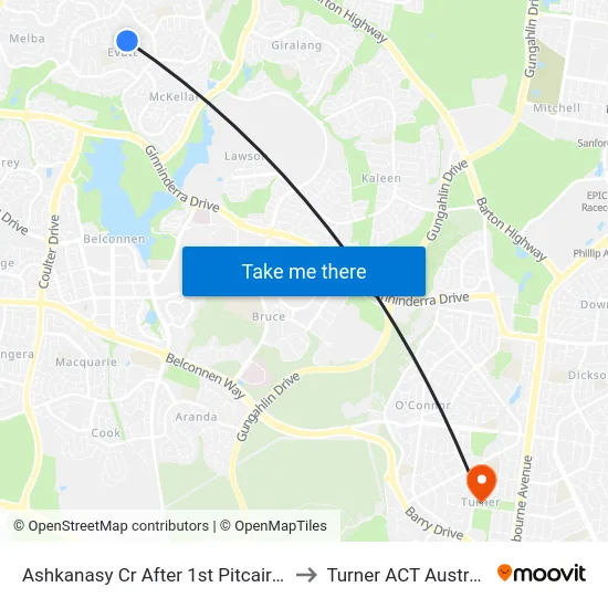 Ashkanasy Cr After 1st Pitcairn St to Turner ACT Australia map