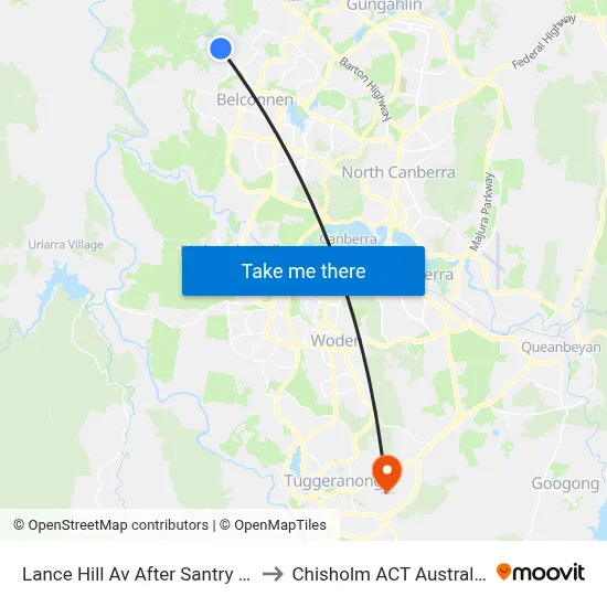 Lance Hill Av After Santry Pl to Chisholm ACT Australia map