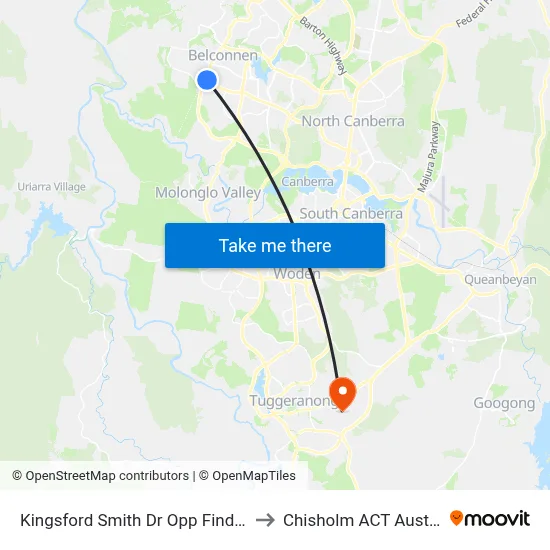Kingsford Smith Dr Opp Findlay St to Chisholm ACT Australia map