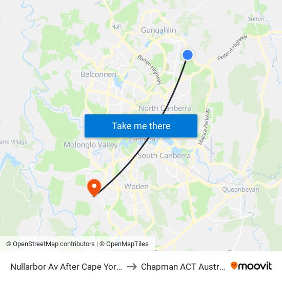 Nullarbor Av After Cape York St to Chapman ACT Australia map