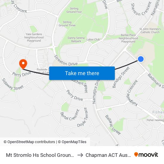 Mt Stromlo Hs School Grounds Sso to Chapman ACT Australia map