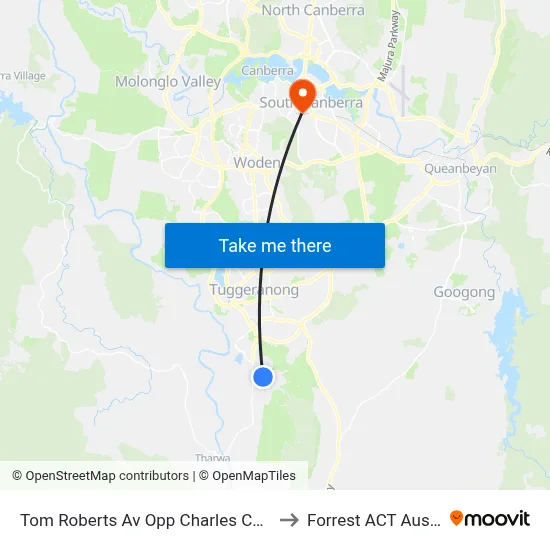 Tom Roberts Av Opp Charles Conder Ps to Forrest ACT Australia map
