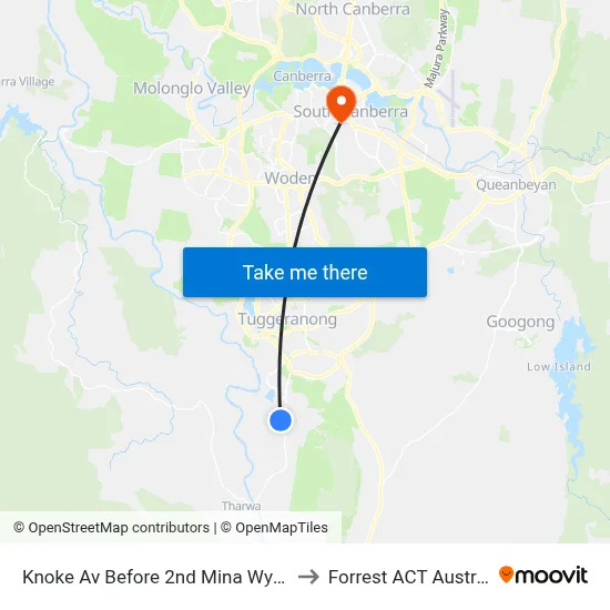 Knoke Av Before 2nd Mina Wylie Cr to Forrest ACT Australia map