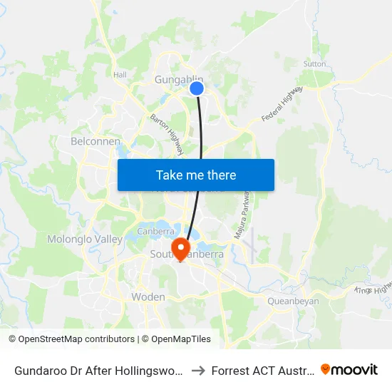 Gundaroo Dr After Hollingsworth St to Forrest ACT Australia map