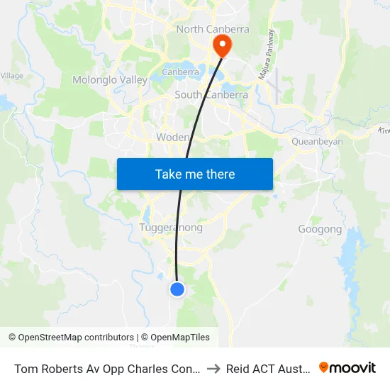 Tom Roberts Av Opp Charles Conder Ps to Reid ACT Australia map