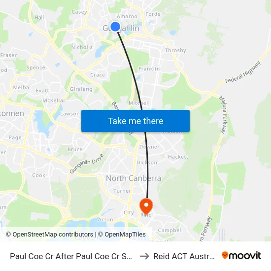 Paul Coe Cr After Paul Coe Cr Shops to Reid ACT Australia map