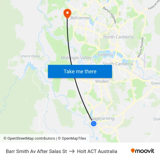 Barr Smith Av After Salas St to Holt ACT Australia map