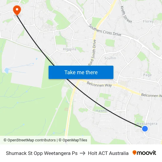 Shumack St Opp Weetangera Ps to Holt ACT Australia map