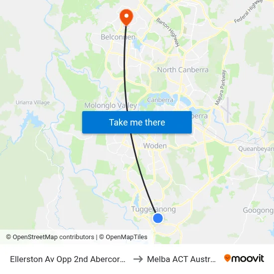 Ellerston Av Opp 2nd Abercorn Cr to Melba ACT Australia map
