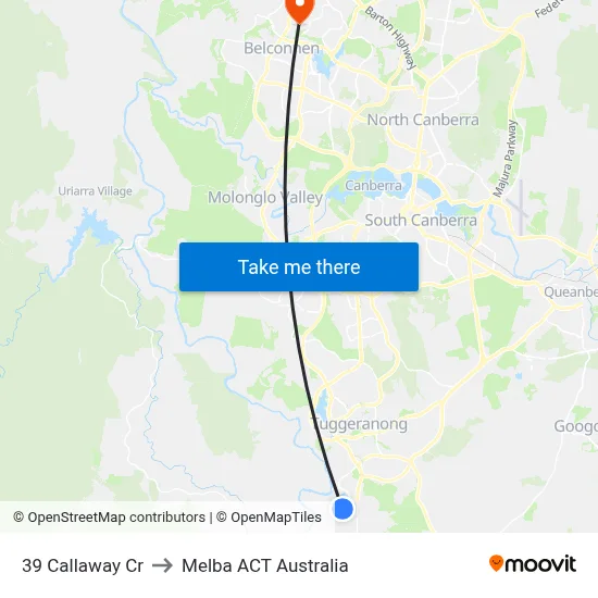 39 Callaway Cr to Melba ACT Australia map