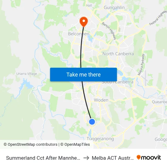 Summerland Cct After Mannheim St to Melba ACT Australia map