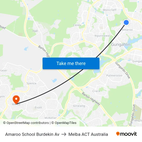 Amaroo School Burdekin Av to Melba ACT Australia map