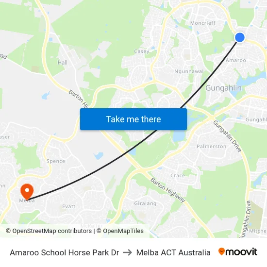 Amaroo School Horse Park Dr to Melba ACT Australia map