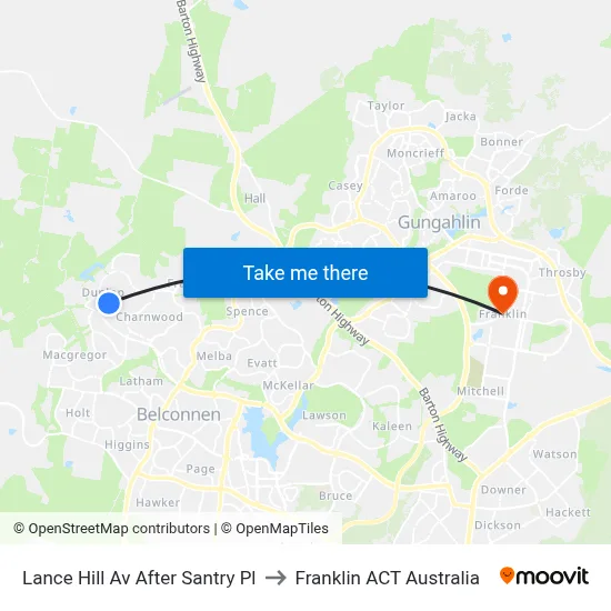 Lance Hill Av After Santry Pl to Franklin ACT Australia map