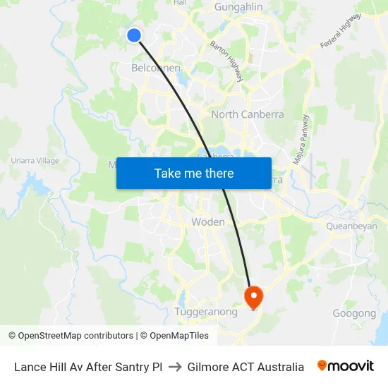 Lance Hill Av After Santry Pl to Gilmore ACT Australia map