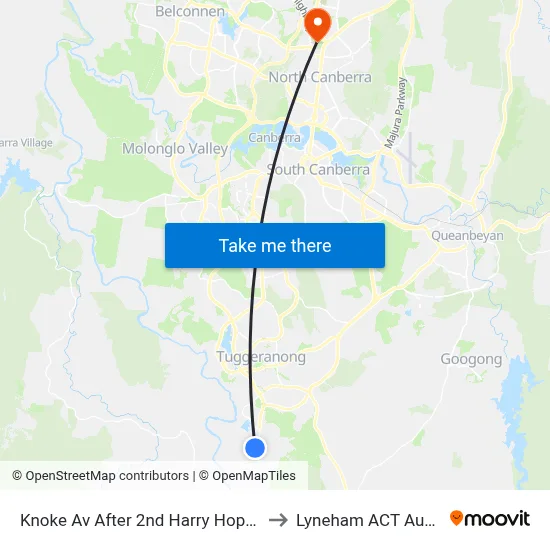 Knoke Av After 2nd Harry Hopman Cct to Lyneham ACT Australia map