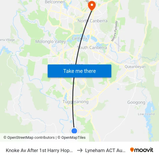 Knoke Av After 1st Harry Hopman Cct to Lyneham ACT Australia map
