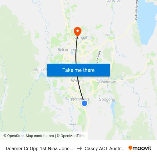 Deamer Cr Opp 1st Nina Jones Cr to Casey ACT Australia map