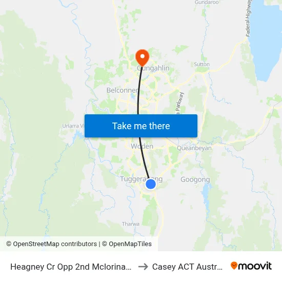 Heagney Cr Opp 2nd Mclorinan St to Casey ACT Australia map