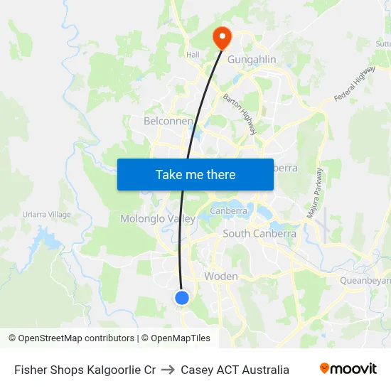 Fisher Shops Kalgoorlie Cr to Casey ACT Australia map