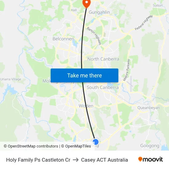 Holy Family Ps Castleton Cr to Casey ACT Australia map