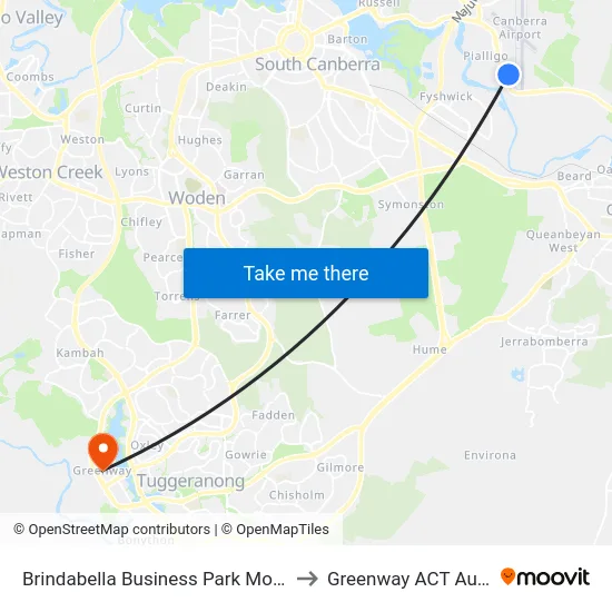 Brindabella Business Park Molonglo Dr to Greenway ACT Australia map