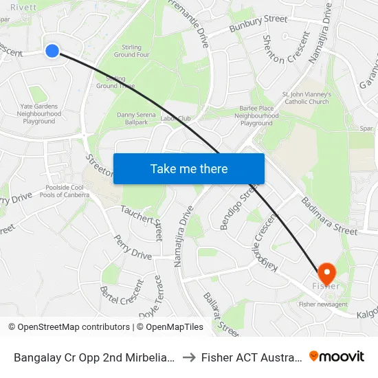 Bangalay Cr Opp 2nd Mirbelia Cr to Fisher ACT Australia map