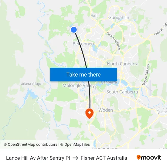 Lance Hill Av After Santry Pl to Fisher ACT Australia map