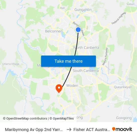 Maribyrnong Av Opp 2nd Yarra St to Fisher ACT Australia map