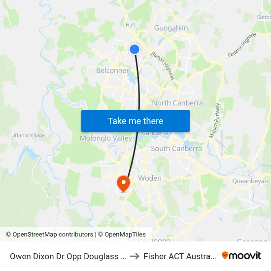 Owen Dixon Dr Opp Douglass St to Fisher ACT Australia map