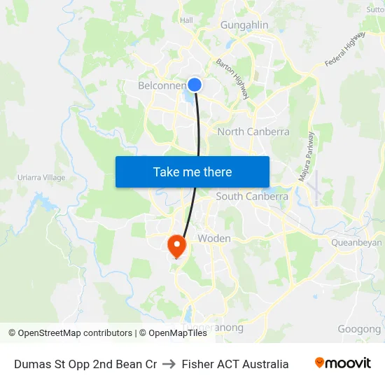 Dumas St Opp 2nd Bean Cr to Fisher ACT Australia map