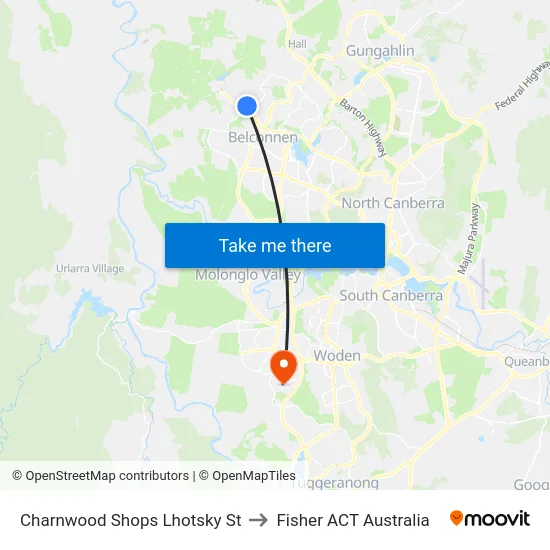 Charnwood Shops Lhotsky St to Fisher ACT Australia map