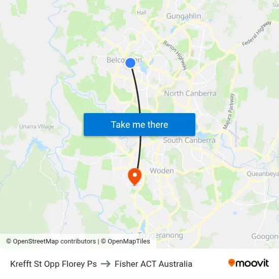 Krefft St Opp Florey Ps to Fisher ACT Australia map