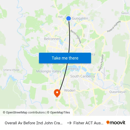Overall Av Before 2nd John Crawford Cr to Fisher ACT Australia map
