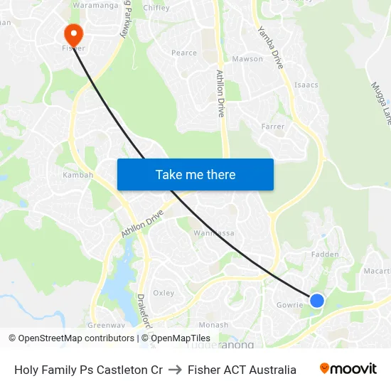 Holy Family Ps Castleton Cr to Fisher ACT Australia map