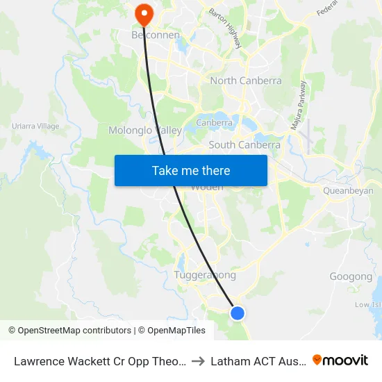 Lawrence Wackett Cr Opp Theodore Ps to Latham ACT Australia map