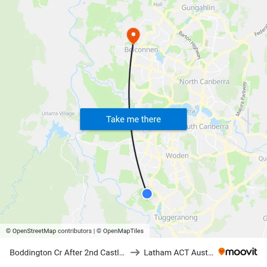 Boddington Cr After 2nd Castley Cct to Latham ACT Australia map