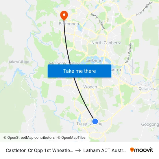 Castleton Cr Opp 1st Wheatley St to Latham ACT Australia map