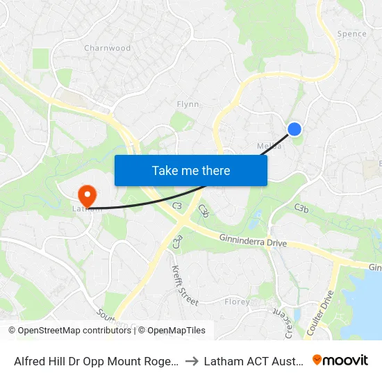 Alfred Hill Dr Opp Mount Rogers Ps to Latham ACT Australia map
