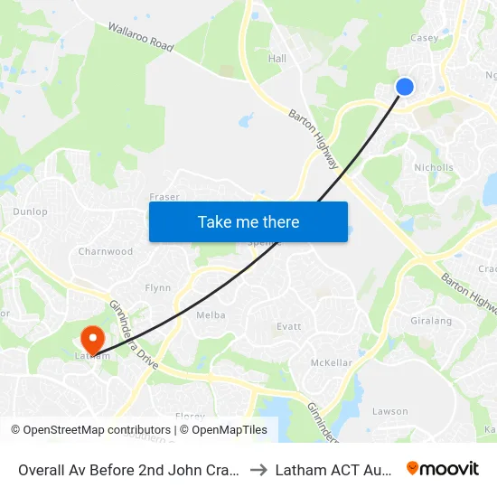 Overall Av Before 2nd John Crawford Cr to Latham ACT Australia map