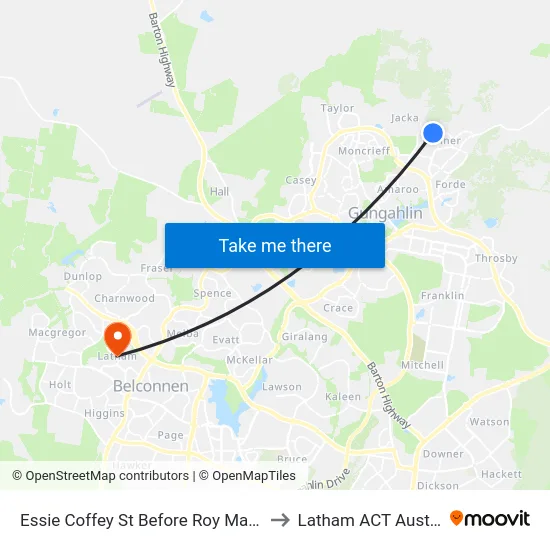 Essie Coffey St Before Roy Marika St to Latham ACT Australia map