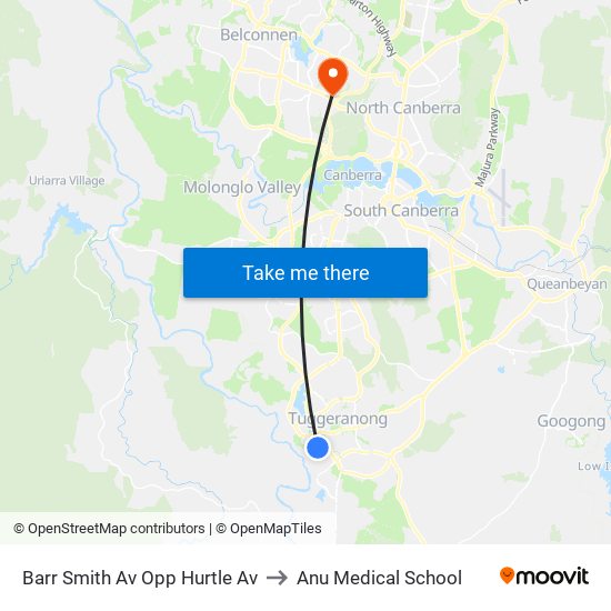 Barr Smith Av Opp Hurtle Av to Anu Medical School map