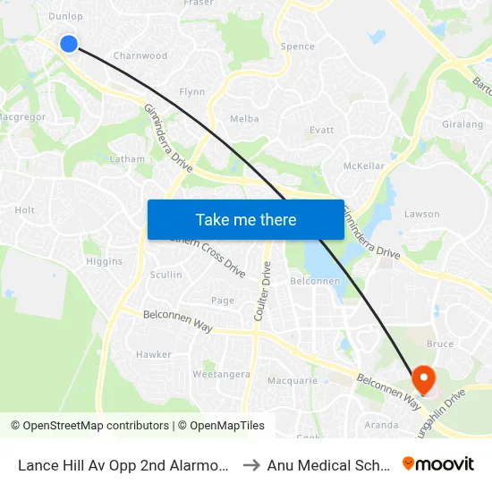 Lance Hill Av Opp 2nd Alarmon Cr to Anu Medical School map