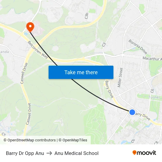 Barry Dr Opp Anu to Anu Medical School map